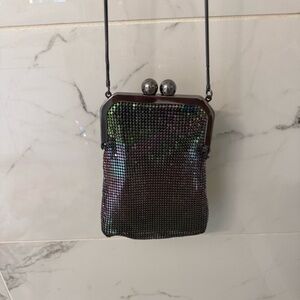 Zara Black Iridescent Sequin Mini Crossbody Bag